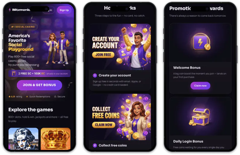 Blitzmania Casino screenshots
