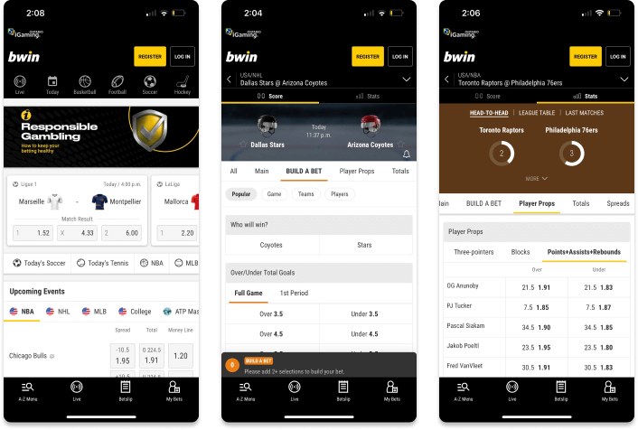 bwin iOS screenshots
