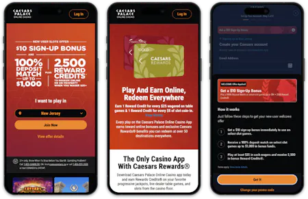 Caesars Palace Online Casino screenshots
