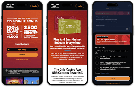 Caesars Palace Online Casino screenshots