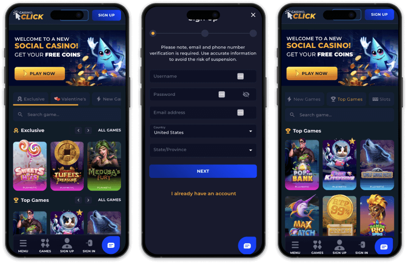 Casino Click screenshots