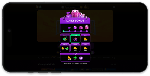 Crown Coins daily login bonus