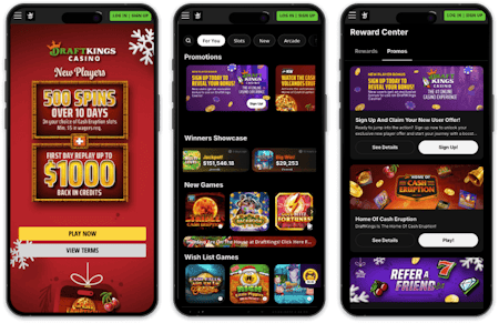 DraftKings Casino screenshots