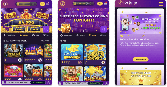 Fortune Coins Casino screenshots