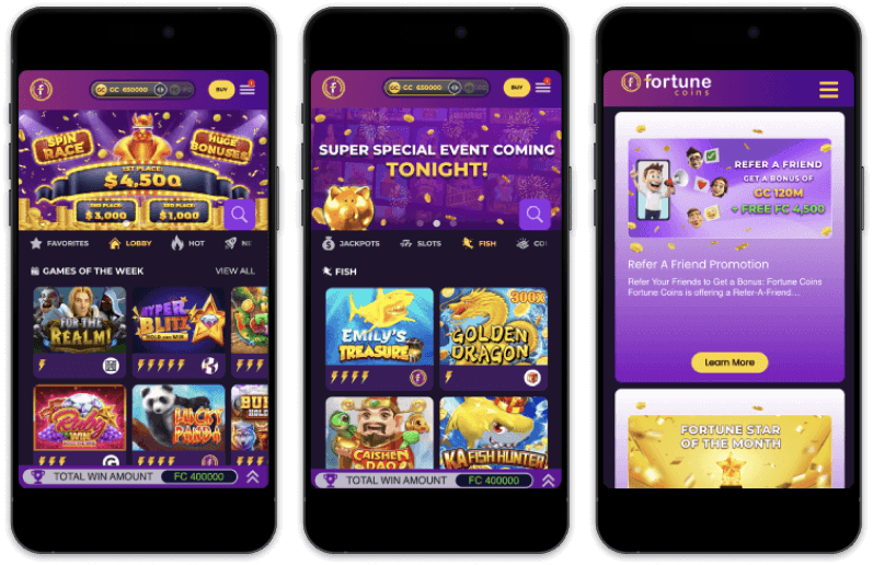 Fortune Coins Casino screenshots