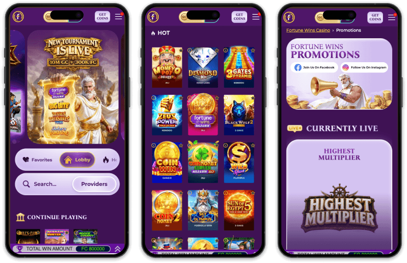 Fortune Wins Casino screenshots