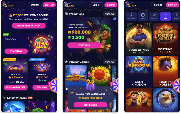 Funrize screenshots