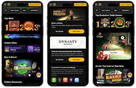 Golden Nugget Online Casino screenshots