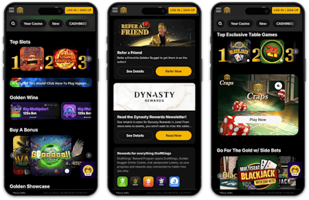 Golden Nugget Online Casino screenshots