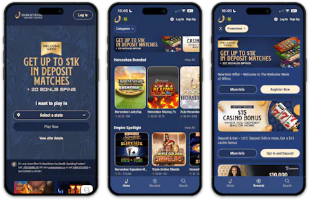 Horseshoe Online Casino screenshots