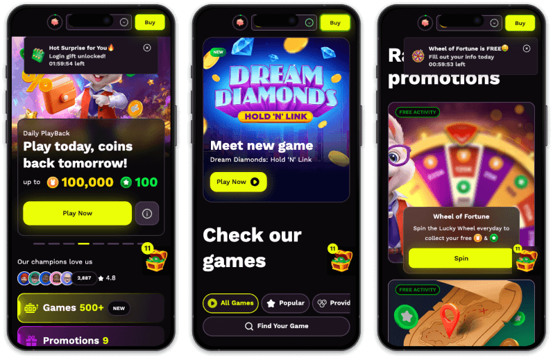 JackpotRabbit Casino screenshots