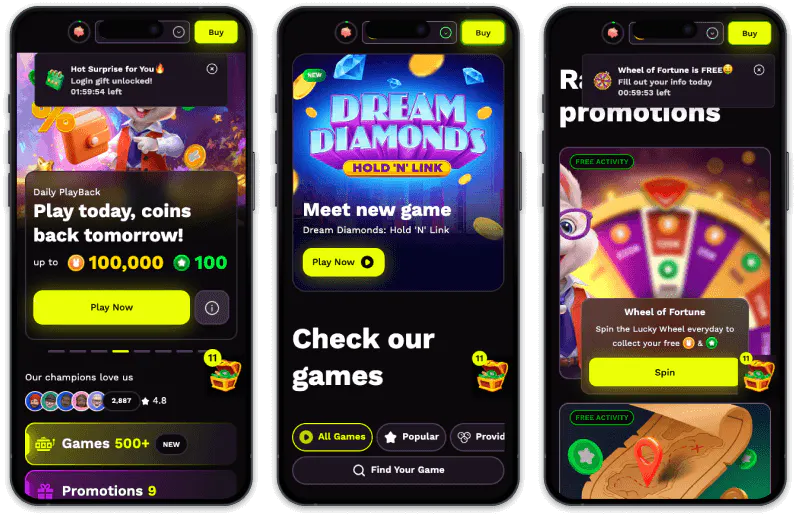 JackpotRabbit Casino screenshots