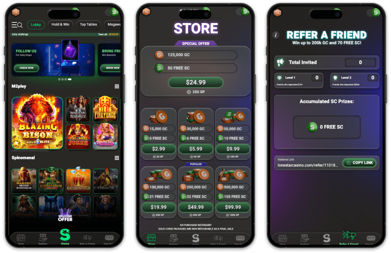 LoneStar Casino screenshots