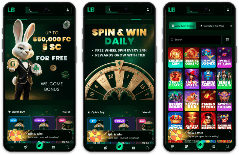 Lucky Bunny Casino screenshots