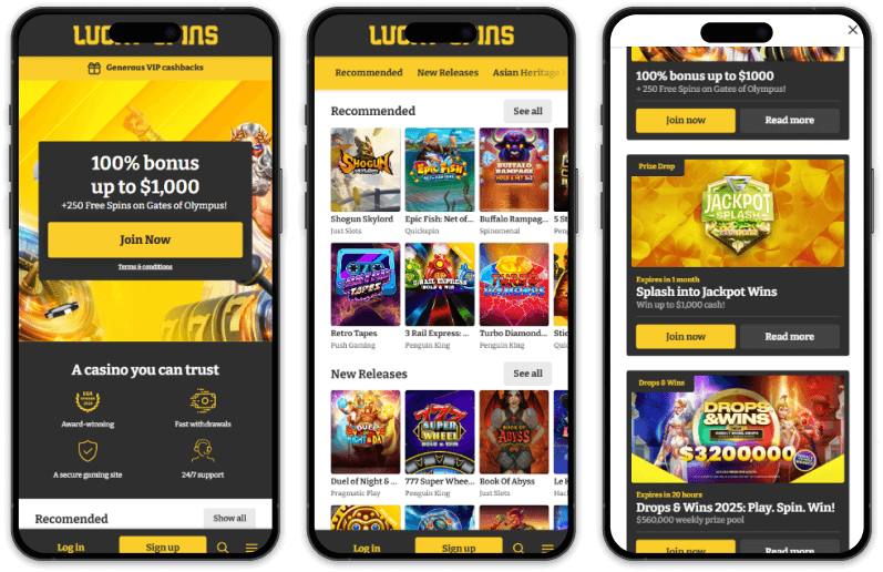 Lucky Spins Casino screenshots