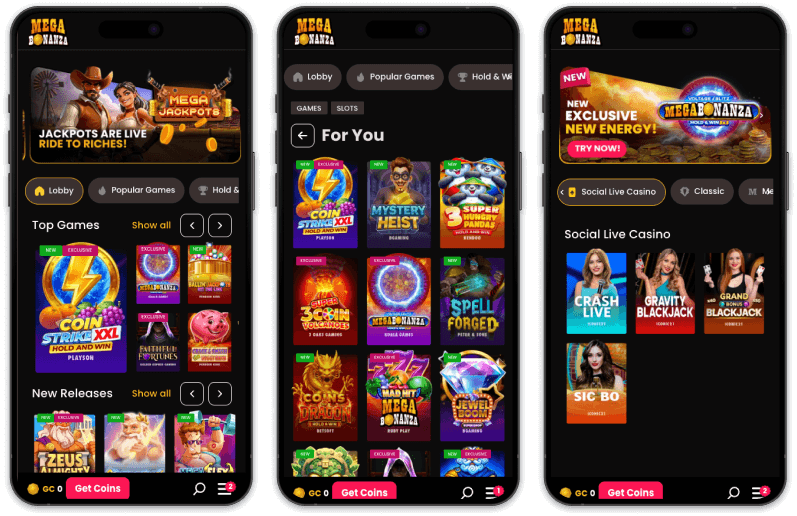 Mega Bonanza Casino screenshots