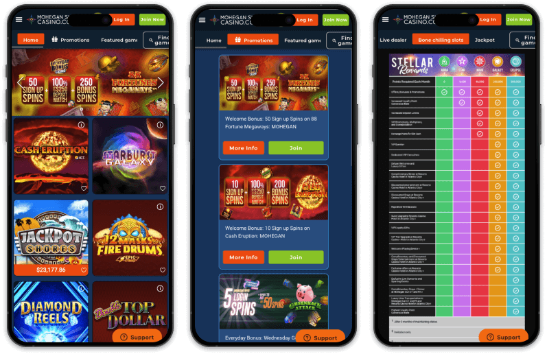 Mohegan Sun Casino screenshots