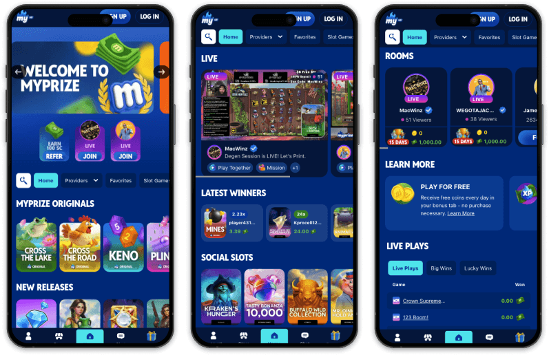 MyPrize.us Casino screenshots