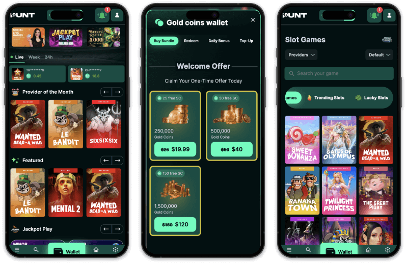 Punt Casino screenshots