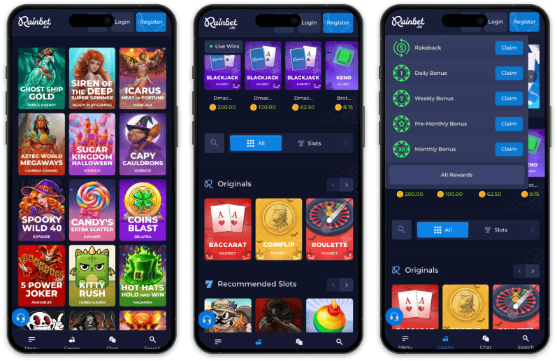 Rainbet.us Casino screenshots