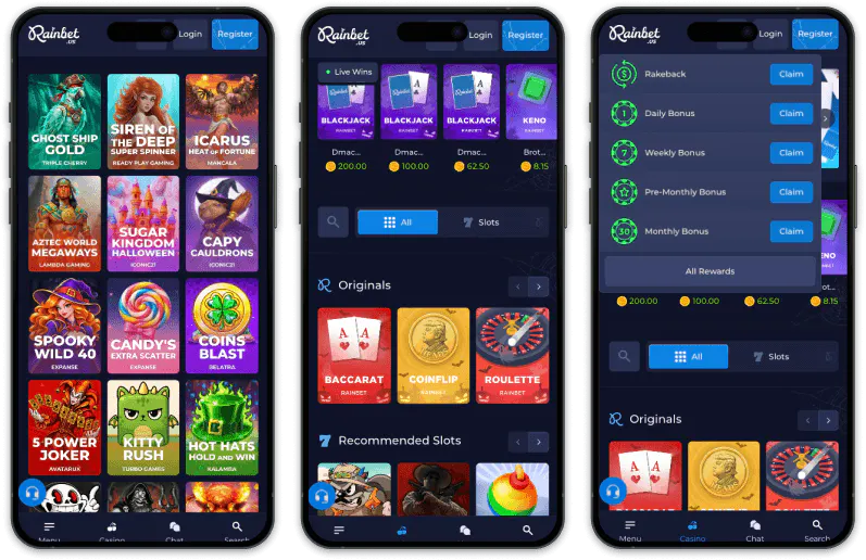 Rainbet.us Casino screenshots