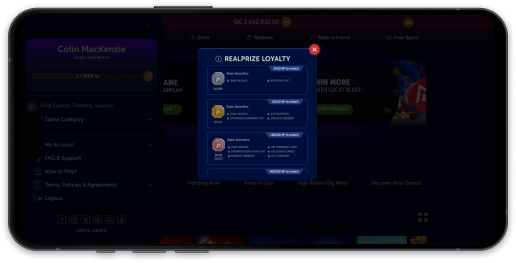 Real Prize Casino loyalty program