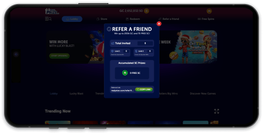 RealPrize referral bonus