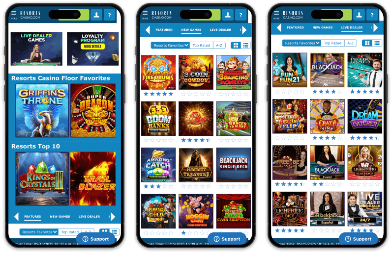 Resorts Casino screenshots