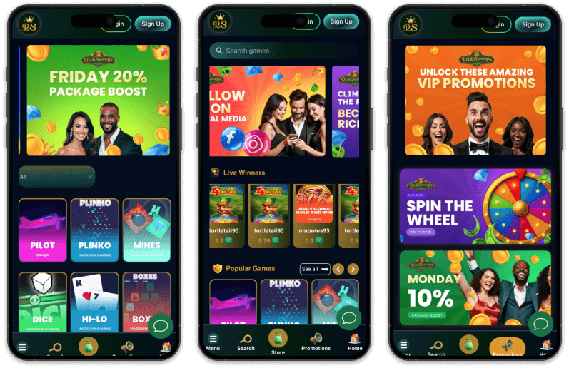Rich Sweeps Casino screenshots
