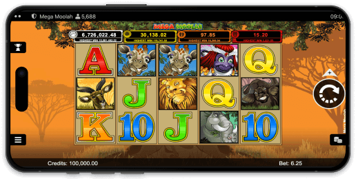 Mega Moolah screenshot