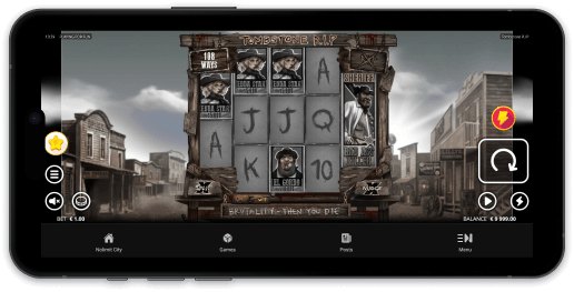 Tombstone RIP slot screenshot
