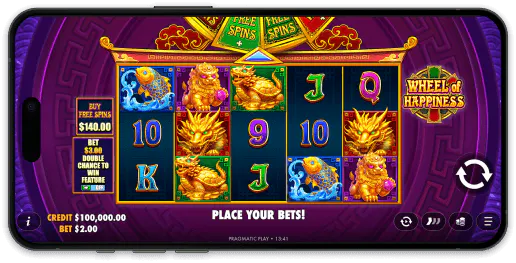Wheel of Happiness slot screenshot