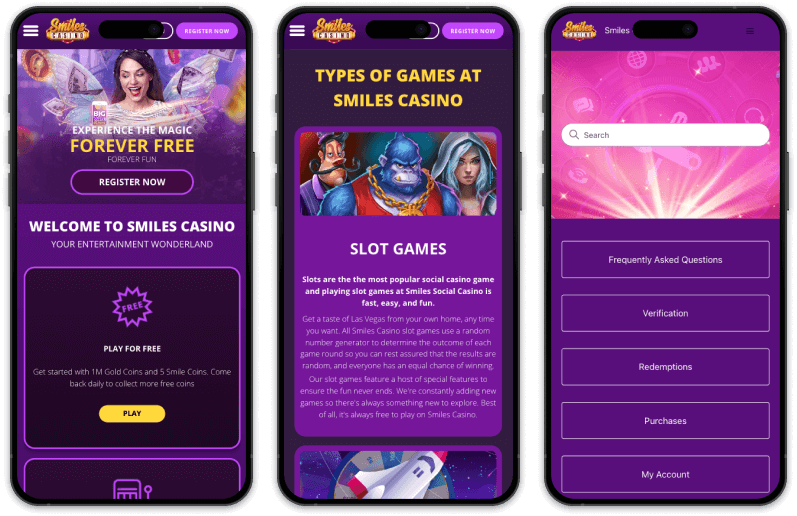 Smiles Casino screenshots