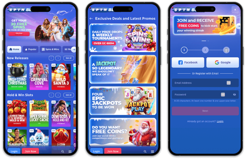 Spin Blitz Casino screenshots