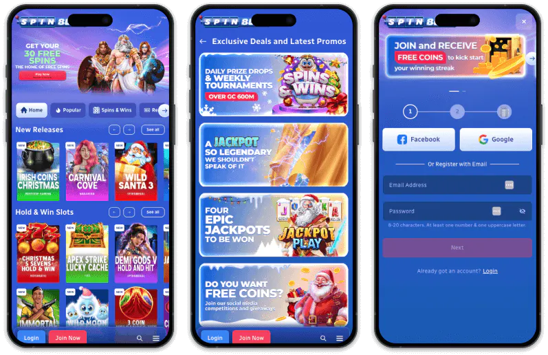 Spin Blitz Casino screenshots