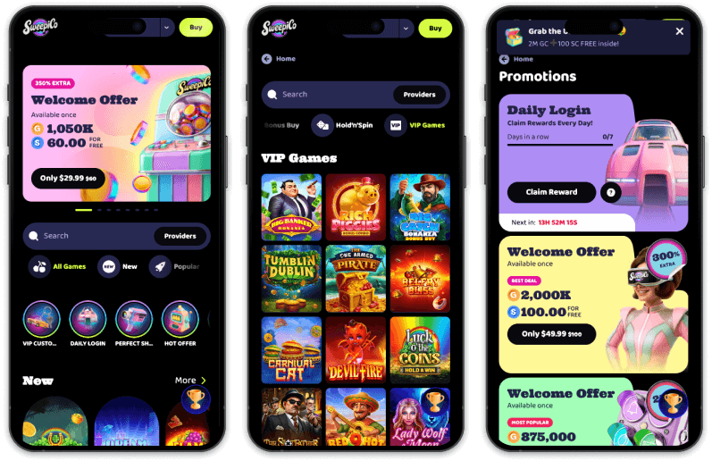 Sweepico Casino screenshots