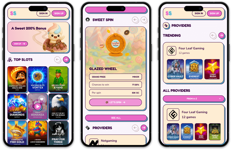 Sweet Sweeps Casino screenshots