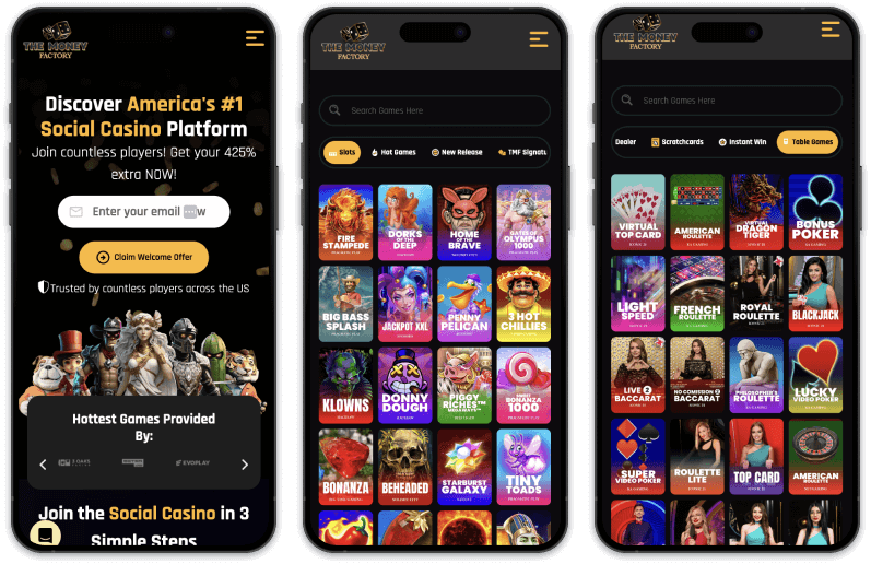 The Money Factory Casino screenshots