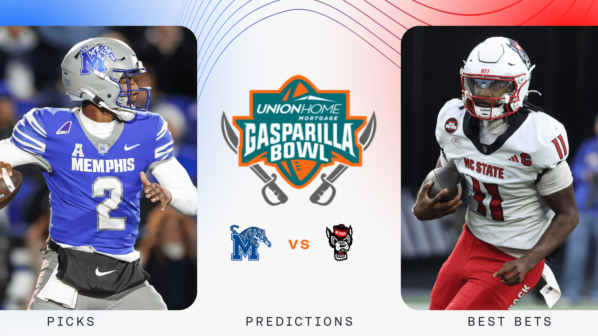 Memphis vs NC State Prediction, Picks & Odds for Today's Gasparilla Bowl — Friday, December 19