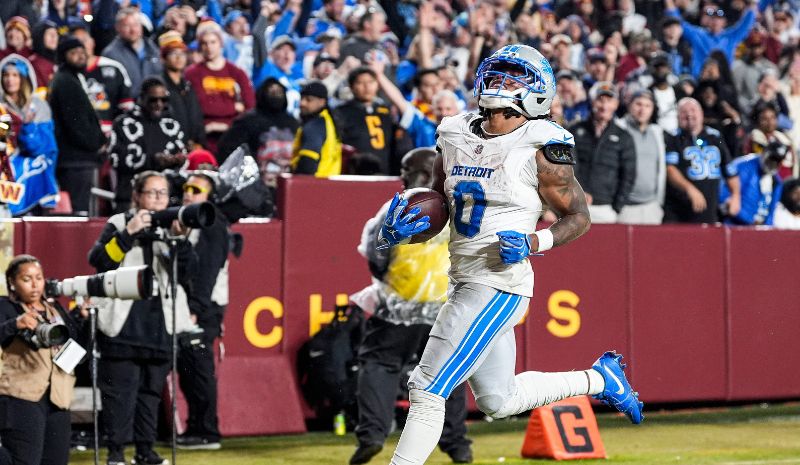 Anytime Touchdown Scorer Lions vs Eagles Prediction: TD Picks for Sunday Night Football Week 11