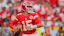 Kansas City Chiefs quarterback Patrick Mahomes (15) passes the ball against the Philadelphia Eagles.