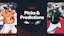 Promo image for Broncos vs. Eagles, including Bo Nix and Jalen Hurts.