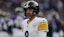Pittsburgh Steelers quarterback Aaron Rodgers (8) reacts after a play.
