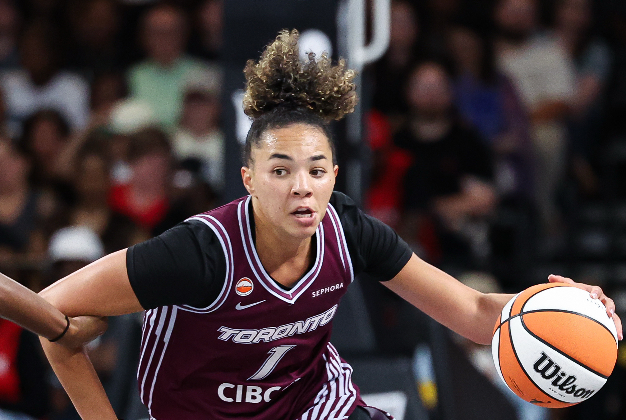 Kiki Rice of the Toronto Tempo WNBA