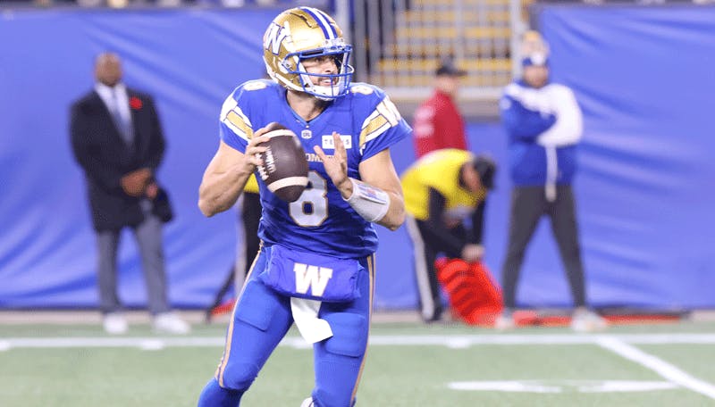 Zach Collaros Winnipeg Blue Bombers CFL