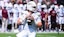 Mississippi State Bulldogs quarterback Blake Shapen (2) drops back to pass.