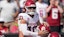 Oklahoma Sooners quarterback John Mateer (10) celebrates.