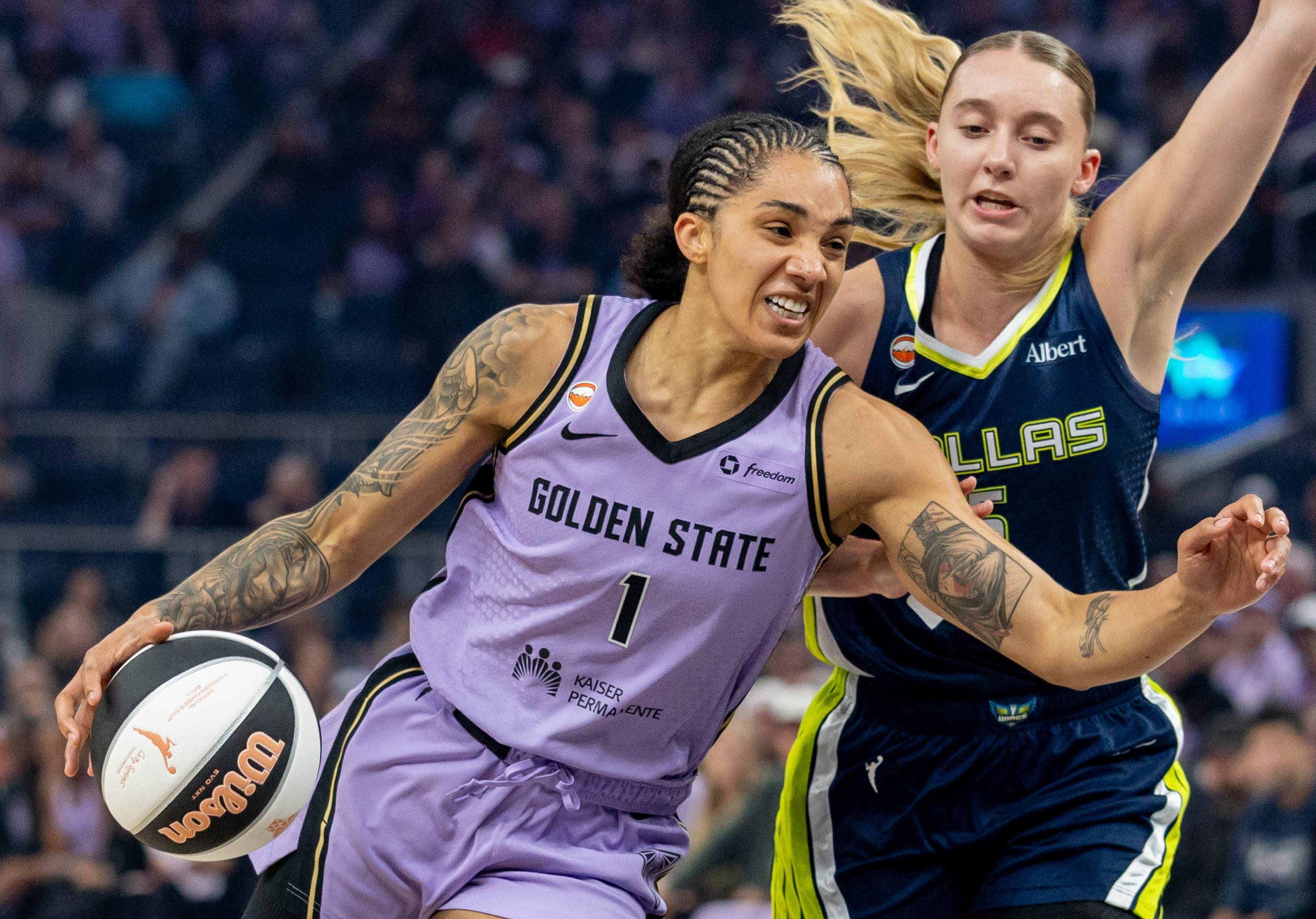 Gabby Williams of the Golden State Valkyries WNBA