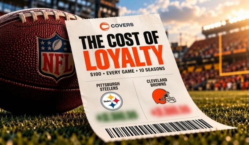 How To Bet - What If You Bet $100 on Your NFL Team Every Game for 10 Years?