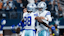 Dallas Cowboys wide receiver CeeDee Lamb (88) celebrates with Dallas Cowboys quarterback Dak Prescott (4) after scoring a touchdown.